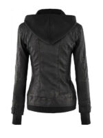 Women's Betty Black Removable Hooded Jacket