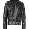 Men's Punk Style Studded Leather Jacket