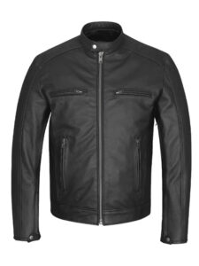 High Mileage Men's Black Leather Jacket