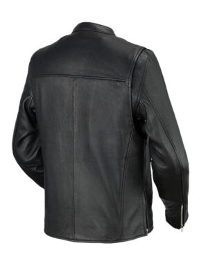 Men’s Ace Black Motorcycle Leather Jacket