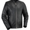 Men’s Ace Black Motorcycle Leather Jacket