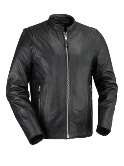 Men’s Ace Black Motorcycle Leather Jacket