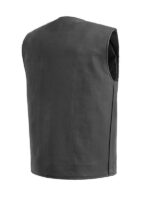 Men's Badlands Zip up Leather Vest