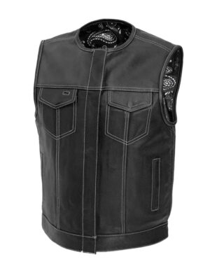 Men's Bandit Leather Motorcycle Vest