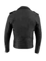 Men's Black Marlon Brando Leather Jacket