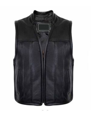Men's V-neck Zipper Closure Vest