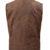 Men's Crazy Horse Brown Leather Vest