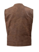 Men's Crazy Horse Brown Leather Vest