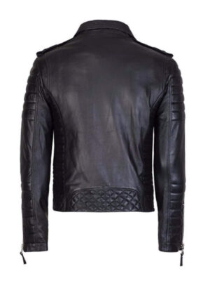 Men's Genuine Lambskin Quilted Leather Jacket