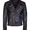 Men's Genuine Lambskin Quilted Leather Jacket