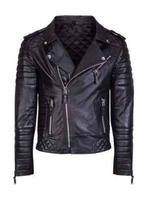 Men's Genuine Lambskin Quilted Leather Jacket
