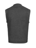 Men's Havoc Motorcycle Black Twill Vest