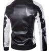 Men's Patchwork Pu Leather Jacket