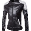 Men's Patchwork Pu Leather Jacket