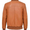 Men's Plain Tan Brown Bomber Jacket