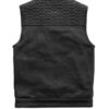 Men's Premium Biker Black Leather Vest