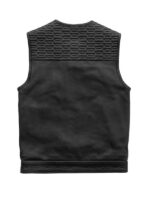 Men's Premium Biker Black Leather Vest