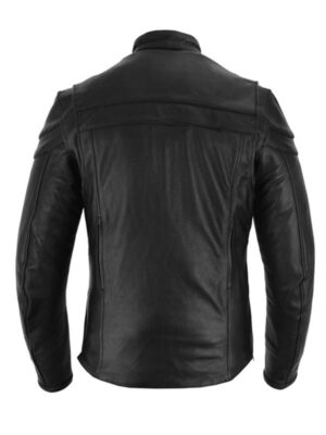 Men's Premium Leather Racer Jacket with Vents