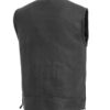 Men's Rampage Black Leather Vest