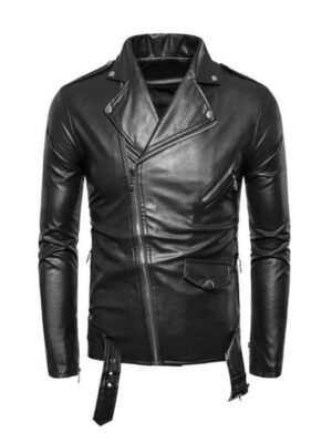 Men's Slim Fit Biker Style Leather jacket