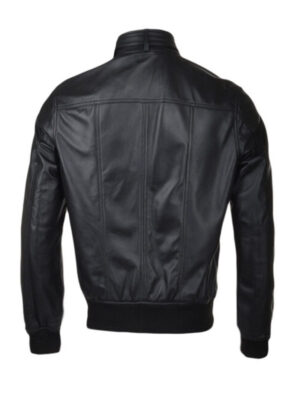 Men's Slim Fit Black Bomber Jacket