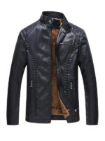 Men's Slim Fit Jacket With Fur Lining 