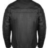 Men's Split Leather Biker Veneers Jacket