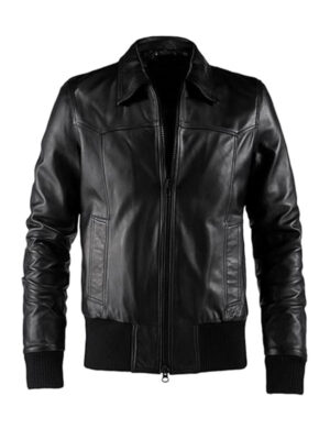 Men's The Deal Bomber Leather Jacket