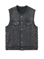 Men's Snap Closure Side Lace Vest