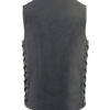 Men's Vintage gray Straight Bottom Vest