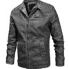 Men's Vintage Motor Biker PU Jacket