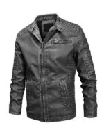 Men's Vintage Motor Biker PU Jacket