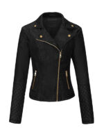 Women's Fashion Biker Faux Jacket