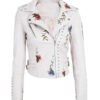 Sasha Floral Faux Leather Jacket 