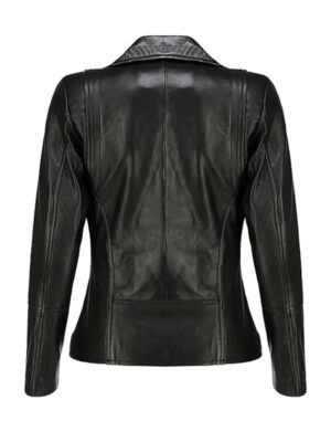 Women's Slim Fit Motorcycle Leather Jacket