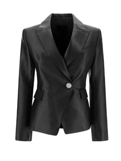 Women's Single Button Faux Blazer