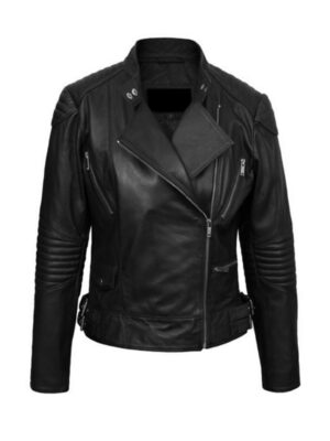 Women's Wendy Black Leather Jacket