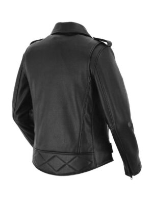 Women's Black Biker Motorcycle Jacket