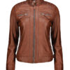 Women's Diamond Quilted Leather Jacket