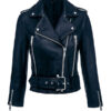 Women's Short Body Fashion Leather Jacket