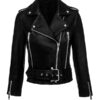 Women's Short Body Fashion Leather Jacket