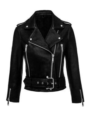 Women's Short Body Fashion Leather Jacket