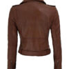 Women's Short Body Dark Brown Jacket