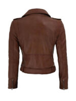 Women's Short Body Dark Brown Jacket