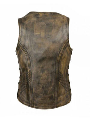 Women's Eagles Talon Distressed Brown Vest