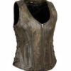 Women's Eagles Talon Distressed Brown Vest