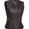 Women's Fairmont Naked Leather Motorcycle Vest
