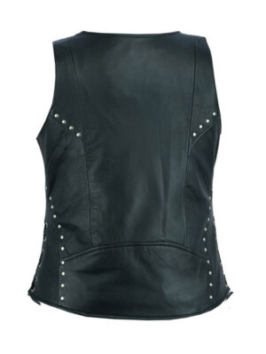 Women's Lacing Details Open Neck Vest