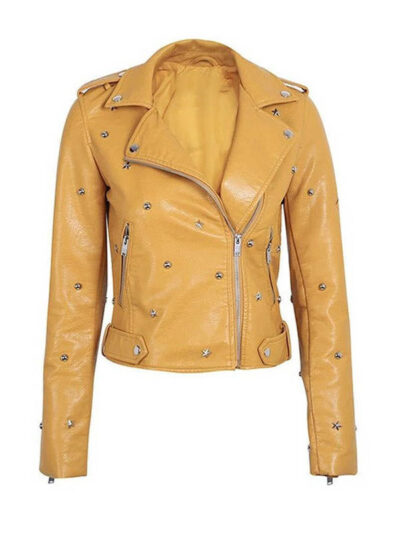 Rivet Locomotive Biker Leather Jacket,