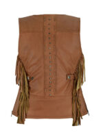 Women's High Mileage Fringe Leather Vest